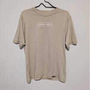 "Good Vibes Everyday All Day" Tan Men's Shirt